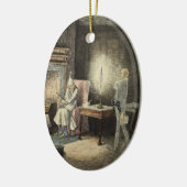 En Céramique Un ornement de chant de Noël (Gauche)