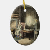 En Céramique Un ornement de chant de Noël (Dos)