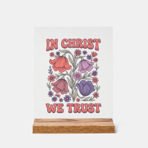 En Christ Nous Avons Confiance Floral Christian Co