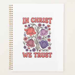 En Christ Nous Avons Confiance Floral Christian Ve