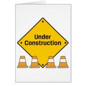 En construction avec carte Cônes de sécurité (Devant)