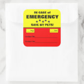 En Coque d'alerte d'urgence Secourt Stickers pour  (Sac)