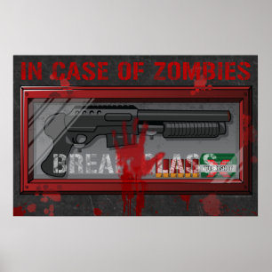 En Coque De Zombies Poster De Joueur - Armes À Feu