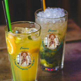 "En Coque d'urgence juste ajouter Gin" Verre photo