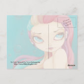 En couleur - fée mermaid punk arc-en-ciel carte (Dos)