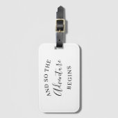 EN DAAROM BEGINT DE ADVENTURE HET BAGAGELABEL VAN  (Voorkant (verticaal))