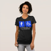 "En daarom zit Jer in een rolstoel" - Meisjes T T-shirt (Voorkant volledig)