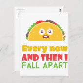 En dan Herfst ik elke dinsdag uit Funny Taco Briefkaart (Voorkant / Achterkant)