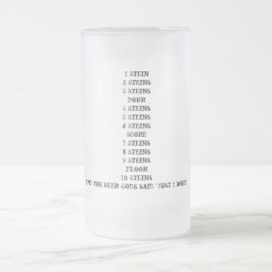 En de biergoden zeiden "nog maar 1 keer" Stein Matglas Bierpul