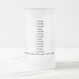 En de biergoden zeiden "nog maar 1 keer" Stein Matglas Bierpul
