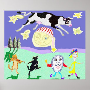 En de Dish Ran weg met de spon. Poster