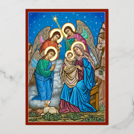 En de engelen waren verbaasd folie uitnodiging