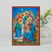 En de engelen waren verbaasd folie uitnodiging (Staand Voorkant)