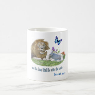 En de Leeuw zal bij het Lam liggen Koffiemok