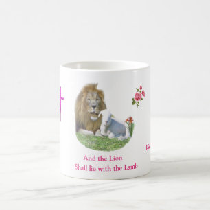 En de Leeuw zal bij het Lam liggen Koffiemok