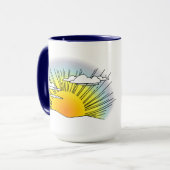 En de zon zal stijgen mok (Voorkant links)
