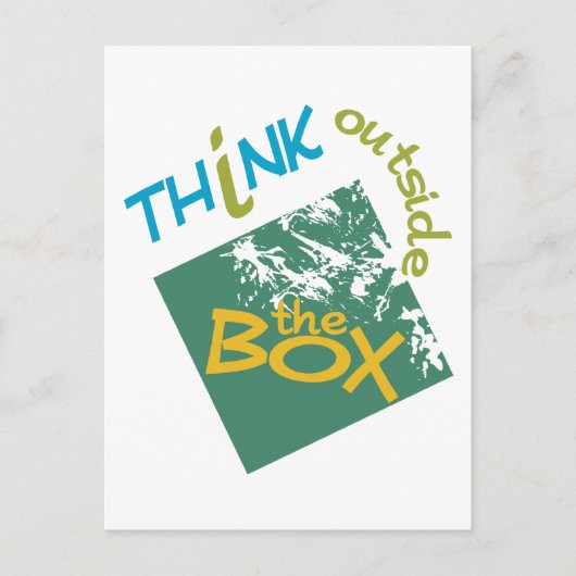 En dehors de la carte postale Box (Devant)