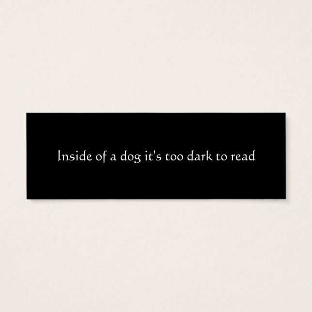 En dehors d'un signet (Dos)