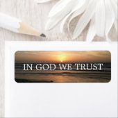 EN DIEU NOUS AVONS CONFIANCE ÉTIQUETTE (En situation)