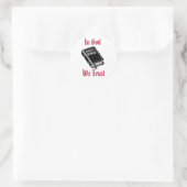 En Dieu nous faisons confiance Sticker (Sac)