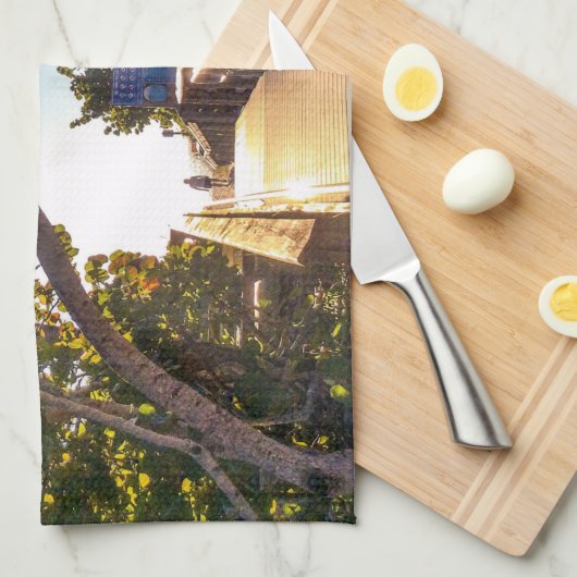 En direction de la plage Serviettes de cuisine (Quart Plié)