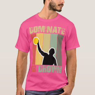 En domineren of verdrinken grappige waterpolomemes t-shirt