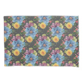  en donkere Floral Kussensloop (Voorkant-Links)