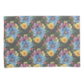  en donkere Floral Kussensloop (Voorkant-Rechts)