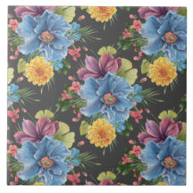  en donkere Floral