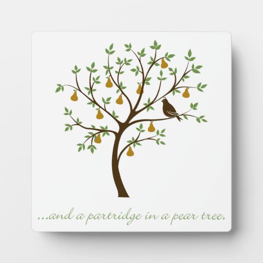 En een partridge in een perenboom fotoplaat (Voorkant)