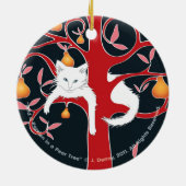 En een Perzisch in een perenboom... dubbelzijdig Keramisch Ornament (Achterkant)