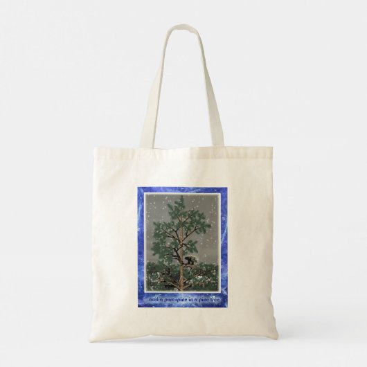 En een Porcupine in een pijnboom Tote Bag (Achterkant)