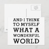 En een prachtige wereld briefkaart (Voorkant / Achterkant)