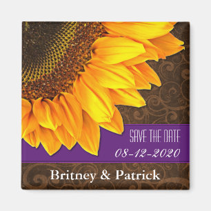 En épousant le tournesol Brown sauvez le magnet d