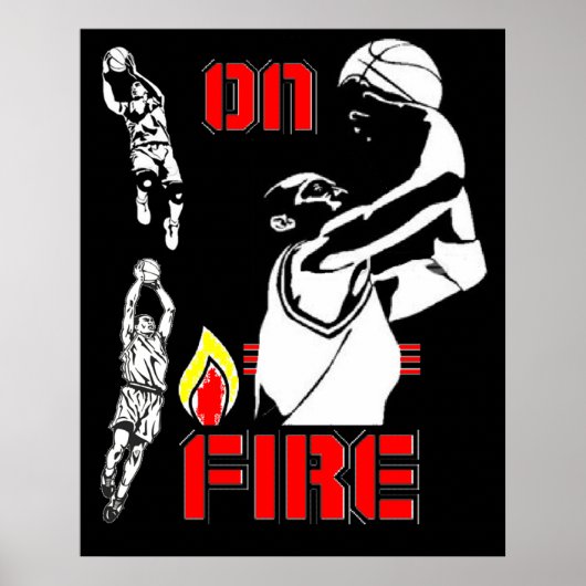 En feu - Basketball - affiche (Devant)