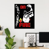 En feu - Basketball - affiche (Bureau à domicile)