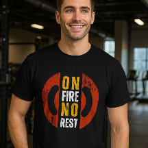 En Feu Pas De Reste Motivationnel Gym T-Shirt | Fi