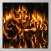 en feu : Poster 38x38 (Devant)