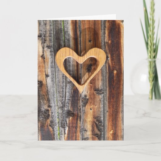 En forme de carte de voeux cardiaque (Devant)