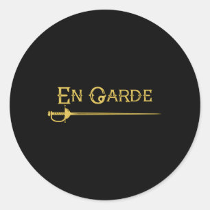 En Garde Schermen Schermzwaarden Rapier Sabre Zwaa Ronde Sticker