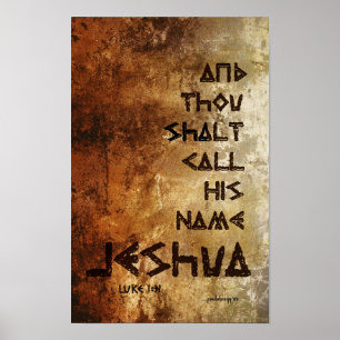 En Gij Shalt... Jeshua (Schrift: Luke 1: Poster