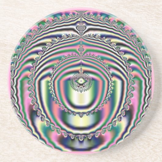En Grès 10 Dessous de verre fractal (Devant)