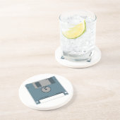 En Grès 3,5 Dessous de verre à disque souple (arrières du (Côté)