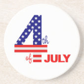En Grès 4 juillet Dessous de verre de boisson Stone (Devant)