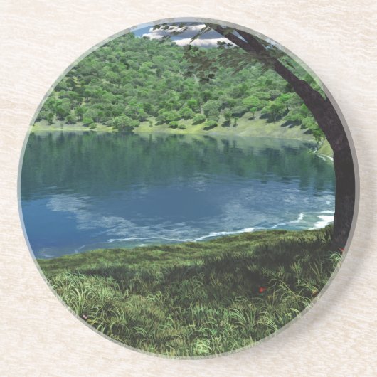En Grès À Côté Du Dessous de verre Des Eaux Profondes (Devant)