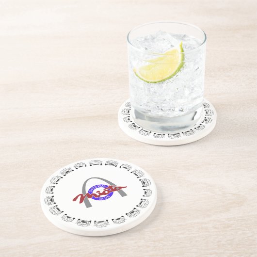 En Grès ABCs des dessous de verre de Miata-Logo (Côté)