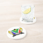 En Grès Afrique du Sud Dessous de verre de football (Côté)