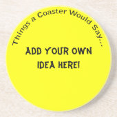 En Grès Ajouter votre propre Dessous de verre d'idées (Devant)