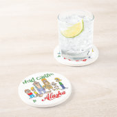 En Grès Alaska Funny Trailer Park Dessous de verre Sandsto (Côté)