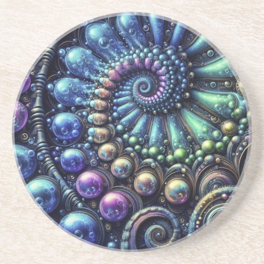 En Grès Alien Dessous de verre spiral (Devant)